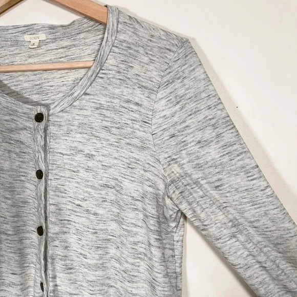 J.Crew Button Grey Cardigan - Picture 5 of 12